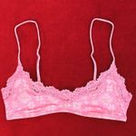 SKIMS  lace scoop bralette in bubble gum snowflake size M Photo 0