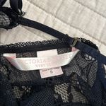 Victoria's Secret Vintage  Y2k black lace sexy thong Bodysuit Teddy Lingerie S Photo 6