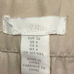 H&M Women's Linen White Business Wide Straight Leg Dress Trousers Pants Size 4 Photo 3