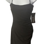 Glare Black Glitter Bodycon Dress Criss Cross Back Party Cocktail Sample Small Photo 0