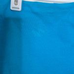 Free People  Bubble Ruffle ‘Milo’ Drop Waist Mini Skirt Tropical Blue Size Medium Photo 4