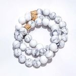 VICI KARMA BEADED BRACELET - WHITE HOWLITE Photo 1
