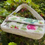 NWT Viral Vegetable Veggie Tropical Beaded Shoulder Bag Made in India White Photo 4