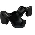 Abound *Vtg 90s Y2K  Nevada Chunky Platform Heels Womens 7.5 Black Friends Phoebe Photo 6