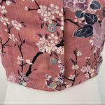 Molly green New Floral Flutter Sleeve Off The Shoulder Smocked Crop Top Pink Photo 3