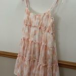 NWT Buddy Love Pastel Pink Gold Baby Doll Ruffle Mini Dress Size Small Photo 2