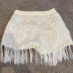 SheIn Fringe Skirt White Photo 1