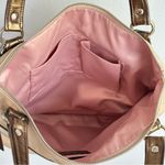 Coach Authentic  Poppy Signature Bag Tote Metallic Gold Cream Pink #H1220-18979 Photo 3