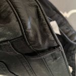 Maje  moto leather black denim zip skinny jeans Photo 7