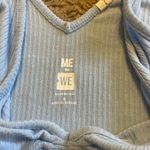 Tilly's Tilly’s Ribbed, V-neck, Ruched / Scrunched Center Cropped Tank Top, Size S Photo 9