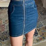 Forever 21 Denim Zip Bodycon Skirt Photo 0