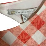 LC Lauren Conrad  Plaid Gingham Pleated Fit Flare Sleeveless Dress 6 Open Back Photo 1