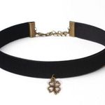 🆕Lucky Four Leaf Clover Pendant Choker Necklace Photo 0