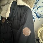 Ralph Lauren Black Puffer Coat with Faux Fur Hood Photo 4