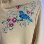 Breckenridge Women’s  Embroidered Quarter Zip Sweatshirt Size 1X Yellow Photo 4