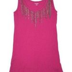 Motherhood - Pink Y2K long tank top with silver accents on the top Size M Photo 0