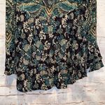 Free People  Lady luck printed tunic mini dress mock neck open back paisley Small Photo 5