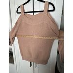 Venus LASCANA FOR WOMENS PASTEL PINK COLD SHOULDER SWEATER Small Photo 7