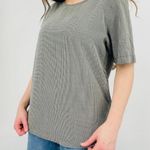 vintage cottagecore essential gingham blouse top flowy shortsleeve minimalist xs Black Photo 4