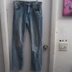 Club Monaco denim jeans straight leg in blue light wash size 24. Photo 1