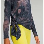 Lululemon Athletica To The Point Spray Dye Top Women's Navy Size 6 Photo 1