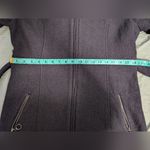 Carve Designs  Wool Blend Zippered Pea Coat Women's Large Grey Photo 11