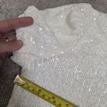 Generation Love Donna Sequin Mini Straight Dress Puff Sleeves Shell Medium Photo 10