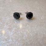 NWT Jtv Black Spinel Rhodium Over Sterling Silver Earrings 4.55ctw Photo 0