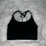 Lululemon  Energy Bra Long Line Texture in Black size 6 Ribbed Sports Bra Photo 2