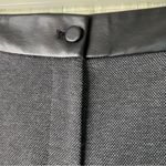 Calvin Klein Size 20W Black Dress Faux Leather Waist Slim Gray Leg Pants Pockets Photo 3
