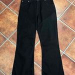 Sandro Black Frayed Hem Flare Pants Size 42 Photo 0