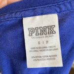 Victoria’s‎ Secret PINK Blue Campus Logo Long Sleeve Top Y2K 2000s 2014 Small Photo 3