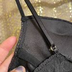 Victoria's Secret Vintage  Black Lace Sheer Ruffle Back Underwire Bra Slip Dress S Photo 7