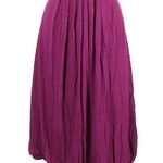 La Perla Skirt 8 NWT Bubble Gold Sequin Waistband Magenta Luxury Vacation Modal Photo 0
