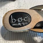 Born concept Black Leather Sandals Boc Wedges Womens 7 Photo 9
