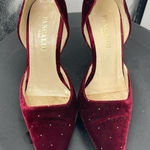 Pancaldi 1888 burgundy velvet pumps size 5 1/2‎ Pink Photo 0
