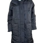 Susan Graver Water Resistant Quilted Puffer Jacket Black XX-Small NWOT Hooded Photo 0