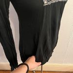 Silence + Noise  Navy Long Sleeve Embroidered Top with Kangaroo Pockets Size S Photo 6