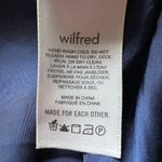 Aritzia Wilfred Only Ruched Slip Satin Midi/Mini Dress Navy Blue Medium Photo 13