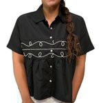 Two 2 Fly Loopty Lou Babydoll Western Top Size 2x Photo 0