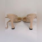 Good American Ankle Chain Single Strap Sandals Pink Suede Size 8 GUC Photo 5