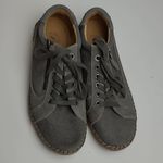 BIZA AZTEC 2 GRAY SUEDE LEATHER EMBOSSED FLORAL BOHO SNEAKERS WOMENS 41 Size 10 Photo 1