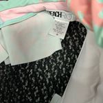 Beach Riot  bikini, aqua blue pink unicorn print Flutter ruffle (top M, Bottom L) Photo 3