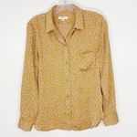 Equipment  Mustard Leema Floral Print Buttondown Shirt in Ocre Multi Small Photo 0