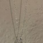 Letter A Necklace Silver Photo 2