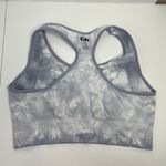 Gianni Bini Size L / XL Sport Bra Grey Tie Dye Seamless Racerback No Padding Photo 6