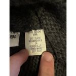 margaret o'leary Cardigan Size 1 Gray Merino Wool Button Sweater Collared Tie Photo 5
