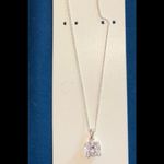 Luna Stunning Silver Necklace with Crystal Pendant Photo 1