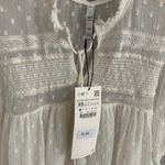 ZARA Ivory Babydoll Top Photo 2