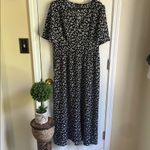 SheIn Floral Cottagecore Boho Midi Dress with Flutter Sleeves Photo 2